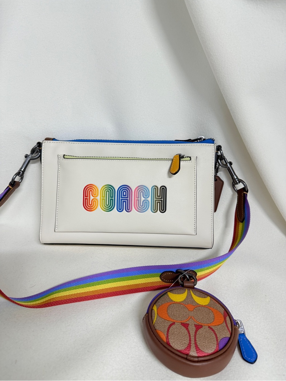 Coach Holden Crossbody With Rainbow Coach c9854